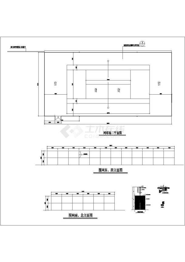 体育场健身设施CAD施工图-图一