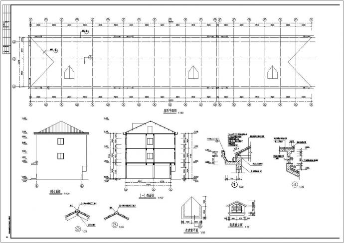 某三层底框建筑住宅楼cad结构全套施工图纸_图1