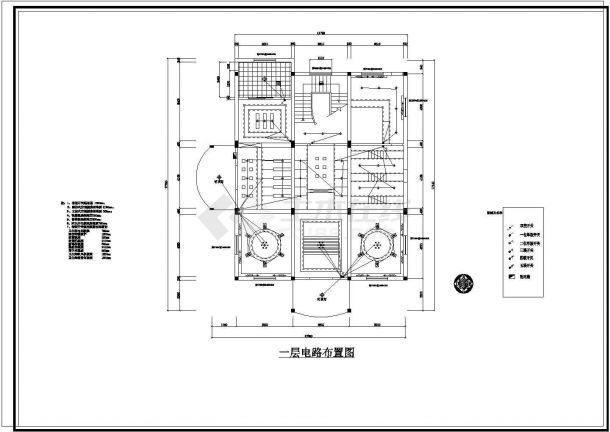 临海别墅装饰施工图完整CAD图纸-图一