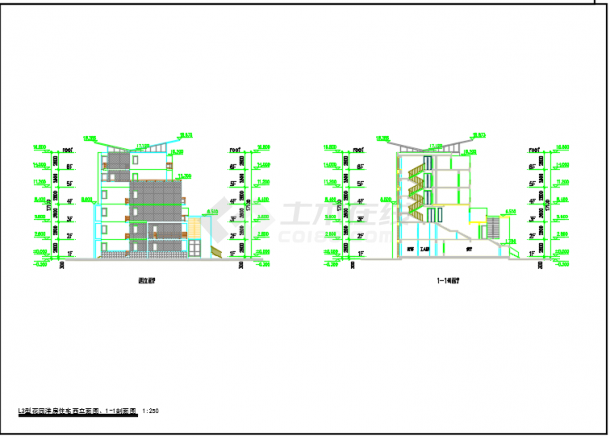 某地L3型花园洋房住宅建筑设计施工CAD图-图一