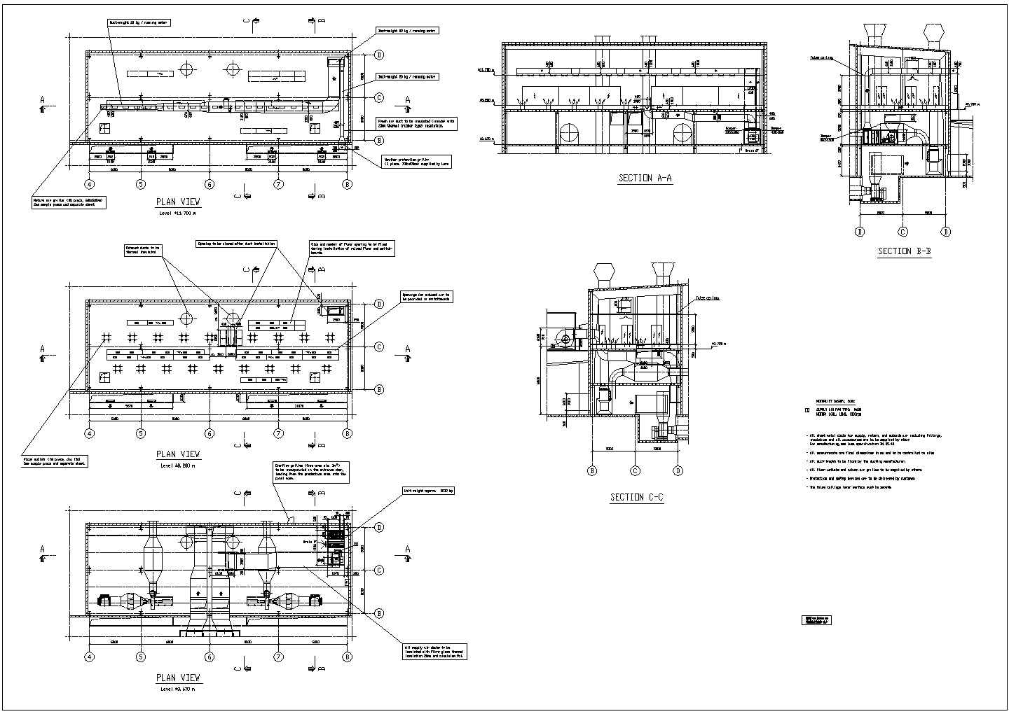 中央空调控制室cad系统设计图纸