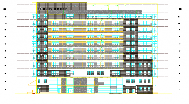 [山东]某十一层医院门诊住院楼建筑施工图案例-图二