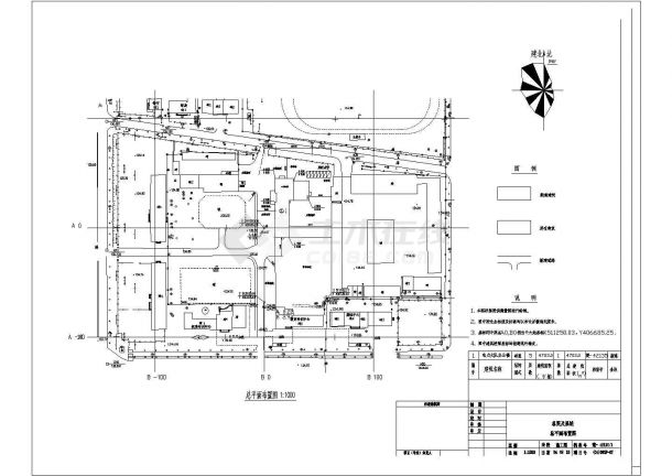 某地五层框架结构电力大队办公楼建筑设计施工图-图二