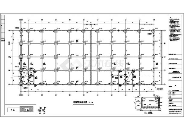 某家具工业区六层框架厂房结构施工图-图二