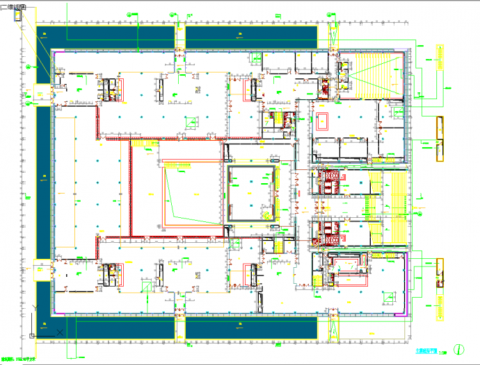 xx国家级图书馆详细平面CAD设计施工图_图1