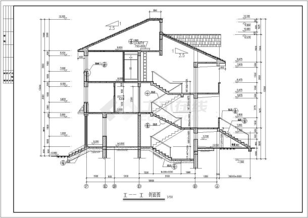 某地区欧式错层别墅建施设计方案图-图二