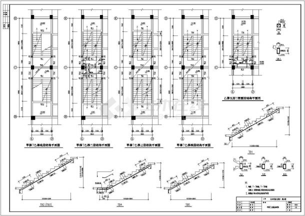 综合楼框架建筑结构施工方案设计图纸-图二