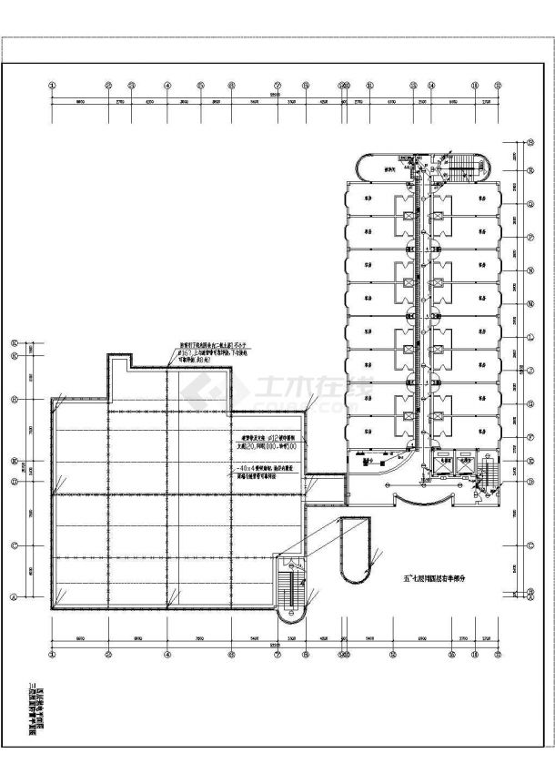 酒店电气设计方案及施工全套CAD平面图-图二