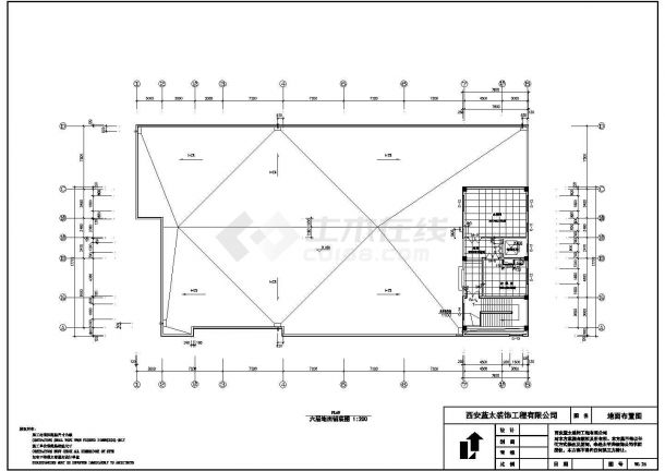 某地5层办公楼全套装修设计施工图-图一