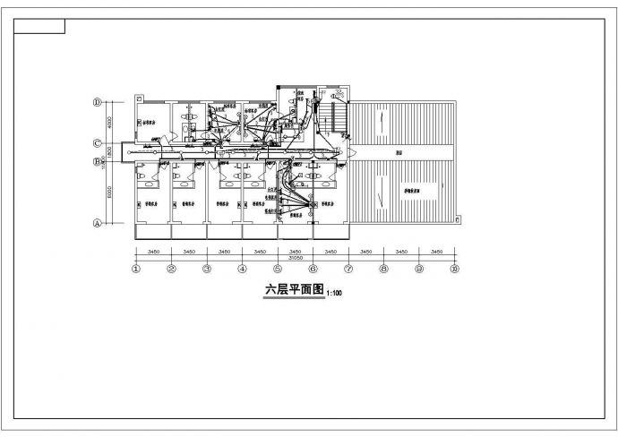 酒店电气设计方案及施工方案全套CAD平面图_图1