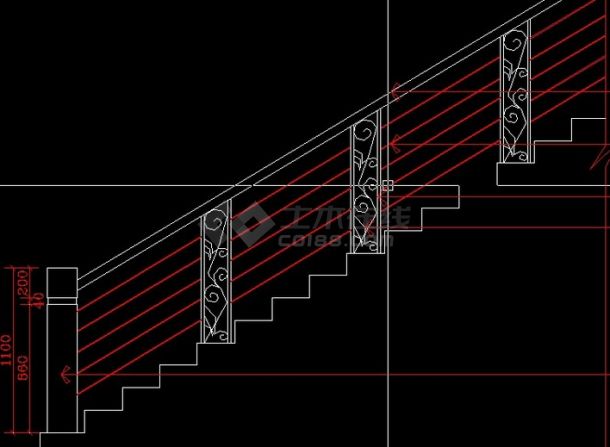 旋转楼梯完整图-图一