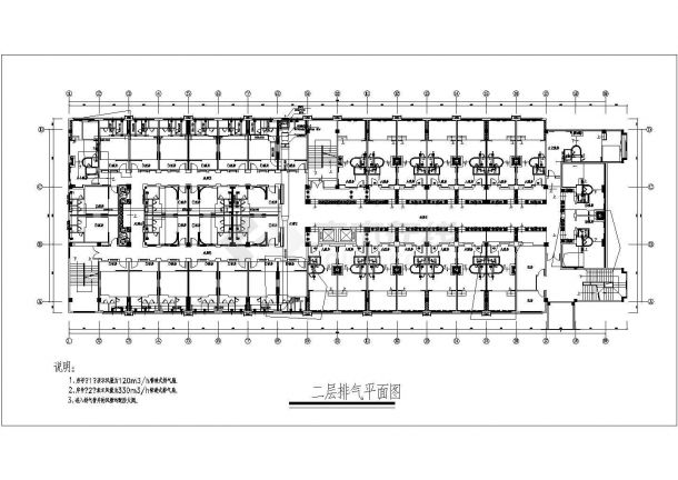 广东某两层娱乐中心空调设计施工图纸-图二