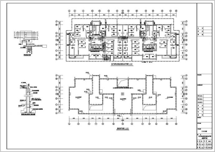 34层住宅楼整套电气设计cad施工图素材_图1