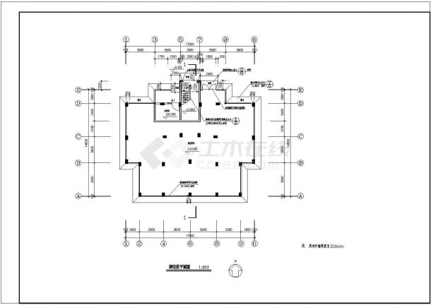 8层复式1梯2户普通住宅楼设计CAD图纸-图一
