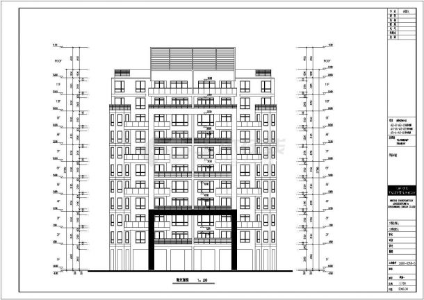 某地11层剪力墙结构住宅楼建筑设计方案图-图二
