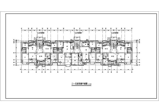 某地区六层住宅楼水暖设计施工图纸-图二
