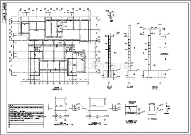 兰州27层剪力墙结构住宅结构施工图-图一