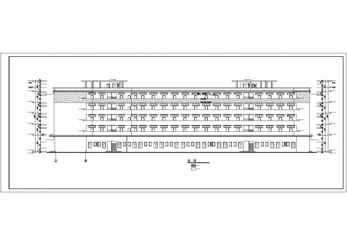 某地五层工业区宿舍楼建筑设计图纸_图1