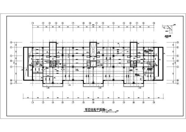 某13层框剪结构住宅楼结构cad施工图-图二