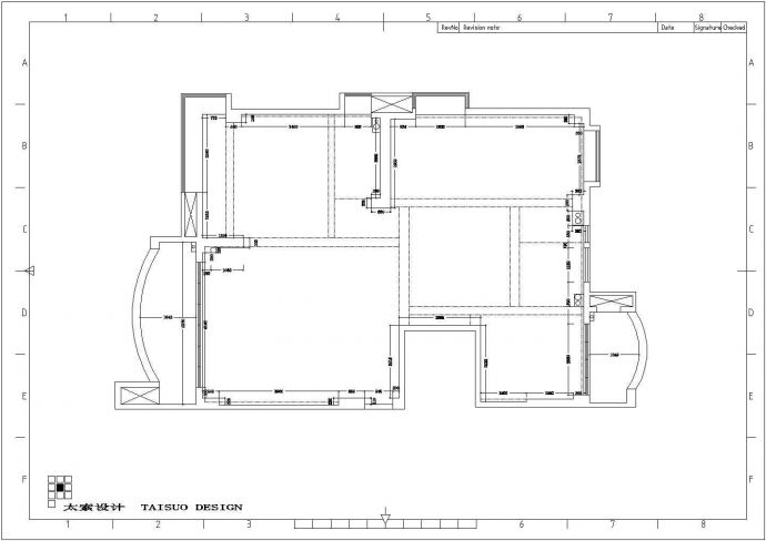 某地高层三室两厅一厨两卫装饰设计施工图（现代简约）_图1