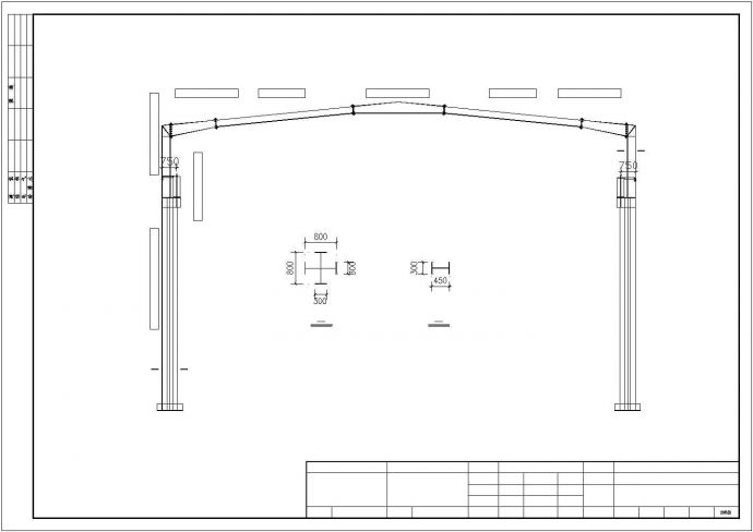 某30米高格构式钢架结构设计施工图纸_图1