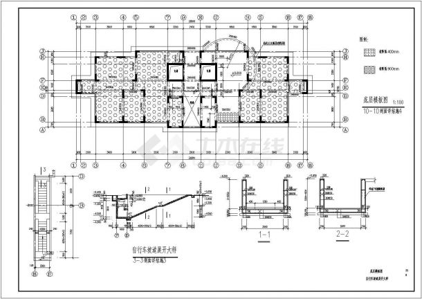 框剪结构小高层住宅楼结构设计施工图-图一