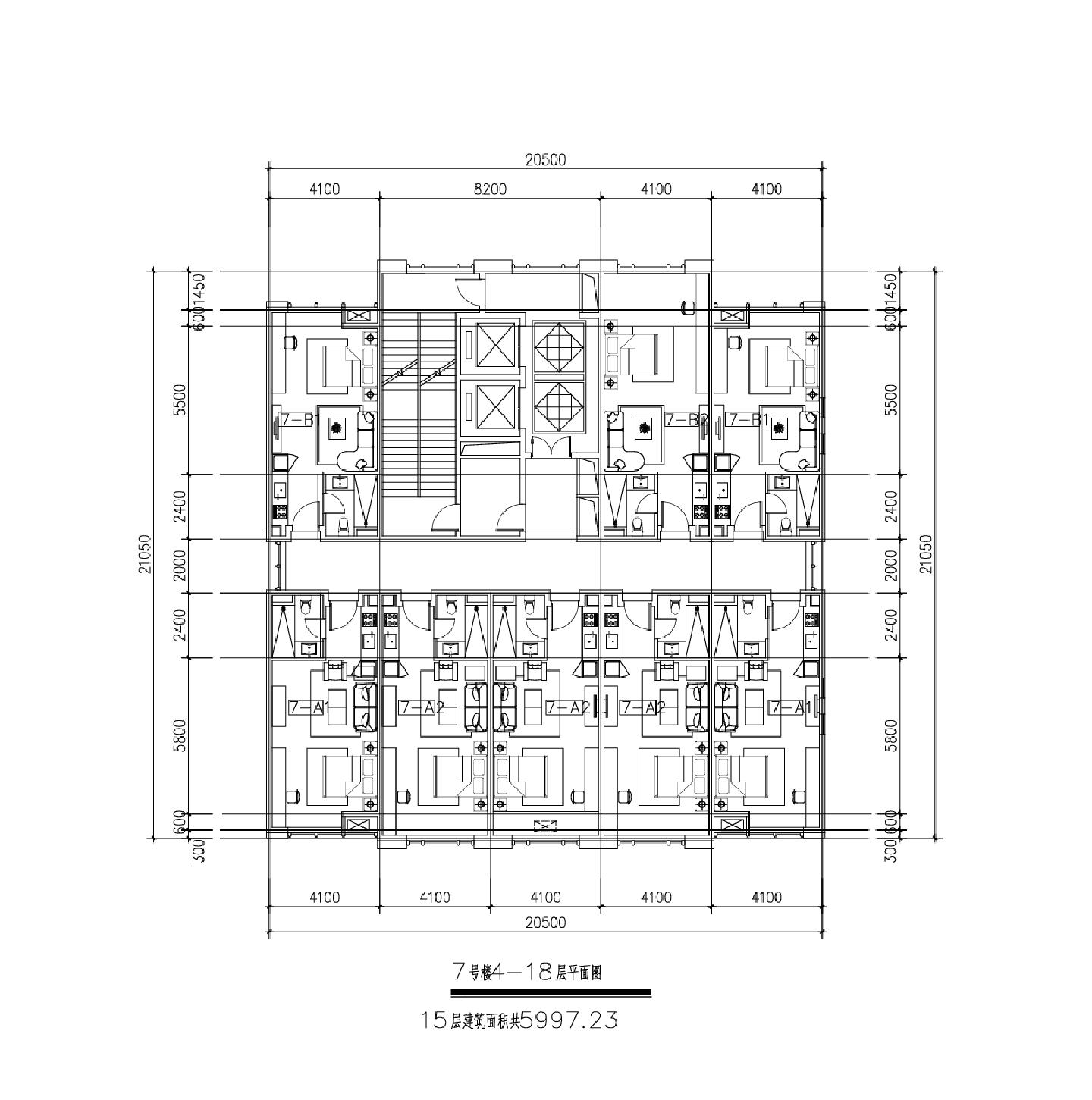 22F-50-酒店式公寓平面CAD图.dwg