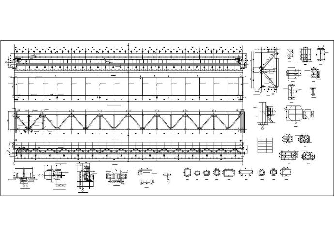 某50t吊车梁详细设计结构施工CAD图纸_图1