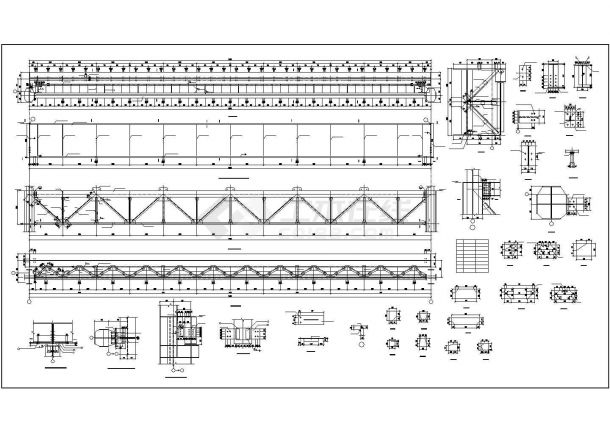 某50t吊车梁详细设计结构施工CAD图纸-图二