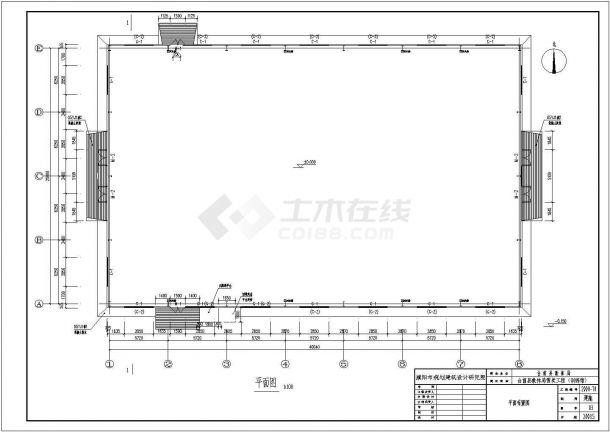 某单层钢结构厂房结构施工图（包含建筑设计）-图二