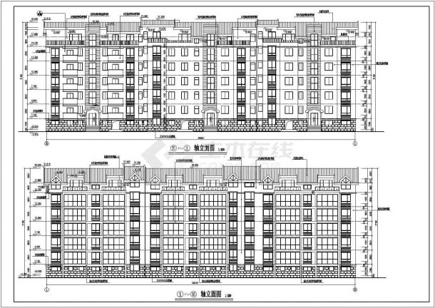 某地区多层住宅建筑施工设计图纸（全套）-图二