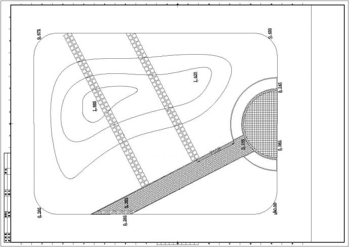 某地花园建筑施工设计CAD施工图纸_图1