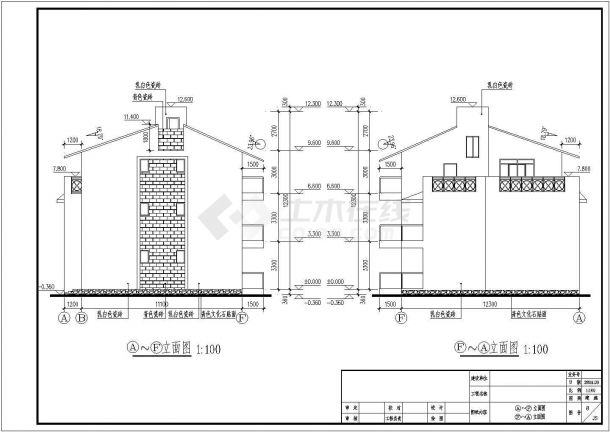 广东某三层框架结构别墅建筑、结构全套施工图-图二