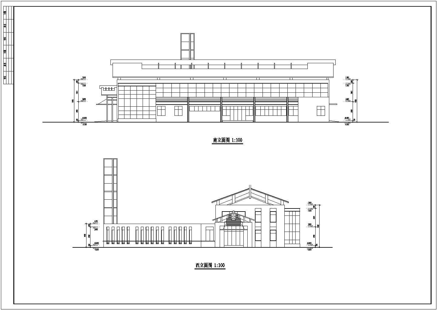 某三甲医院初步设计传染病房建筑CAD图
