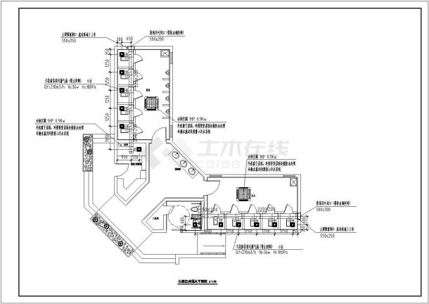 水家湖公共厕所暖通设计平面图-图二