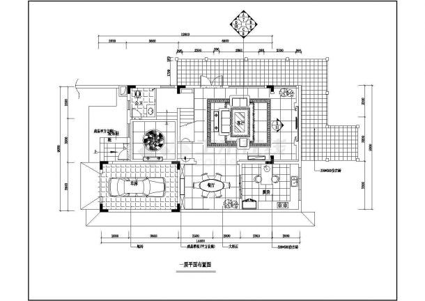 某地三层框架结构现代风格别墅装饰设计施工图-图二