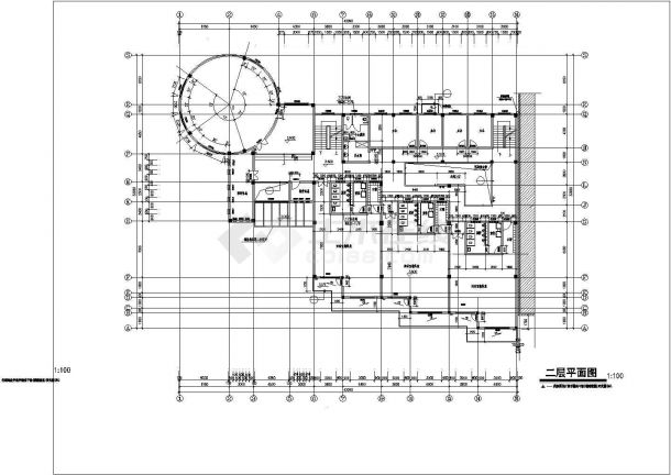 3层幼儿园建筑cad全套方案详细设计图-图二