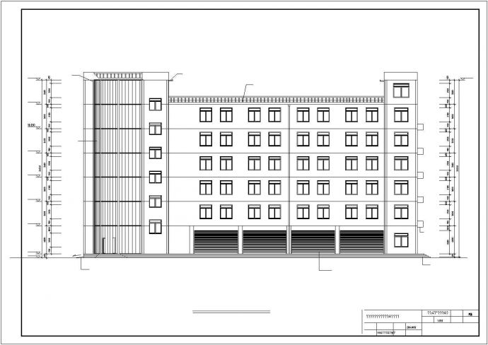 某地七层框架结构办公楼毕业设计图_图1