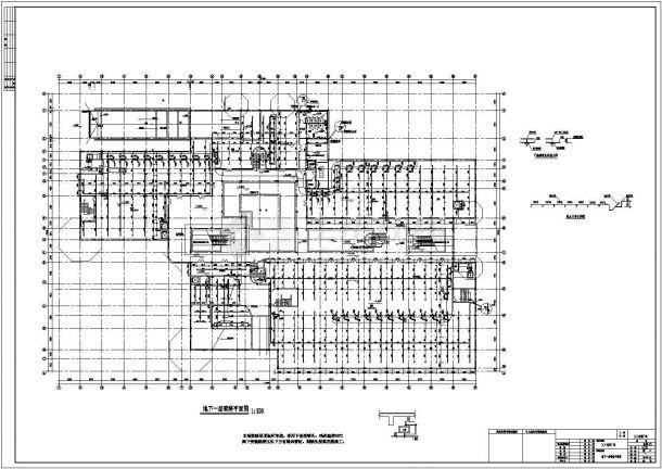 某休闲广场自动喷淋系统设计施工图纸-图二