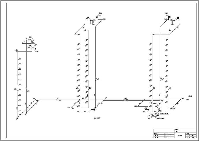某高层楼房给排水系统设计施工CAD图_图1