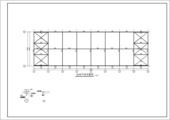 某地钢结构厂房全套结构设计施工图纸_图1