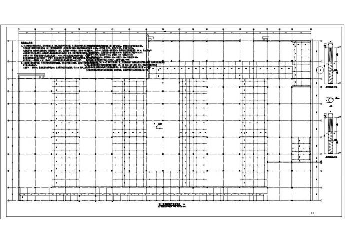 某地区大型地下室框架结构设计施工图_图1