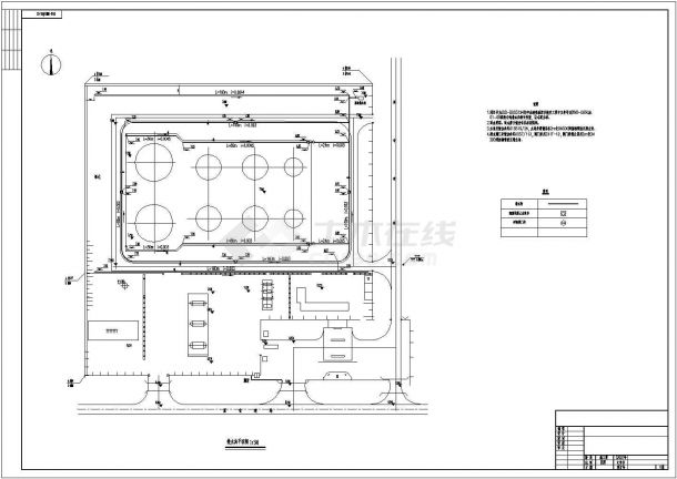 某油罐消防系统设计施工CAD图纸-图一