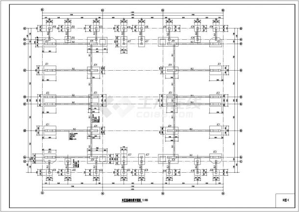 某钢结构体育场结构CAD设计施工图纸-图一
