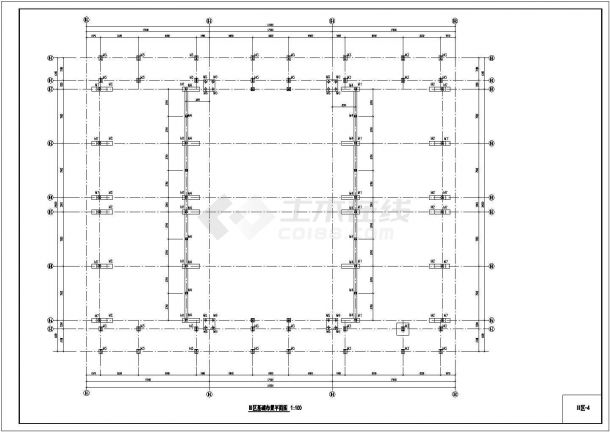 某钢结构体育场结构CAD设计施工图纸-图二