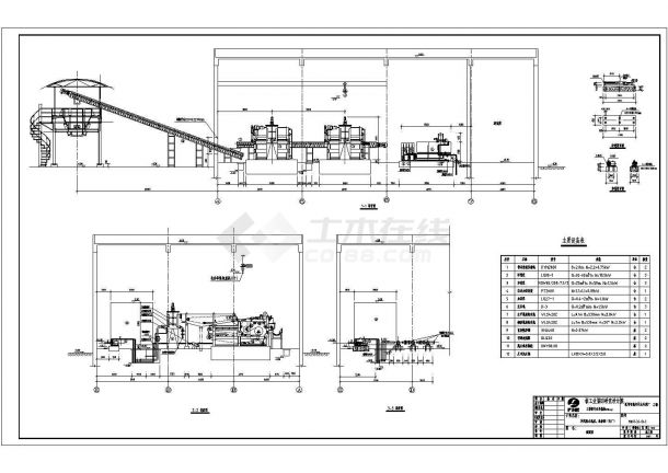 某污泥脱水机房建筑CAD设计施工图-图二