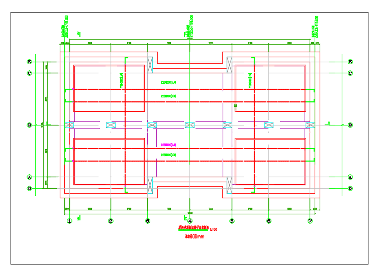 某工程盾构井钢结构cad设计施工详图