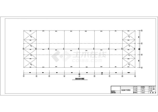 某20米跨度钢结构厂房结构设计施工图-图二