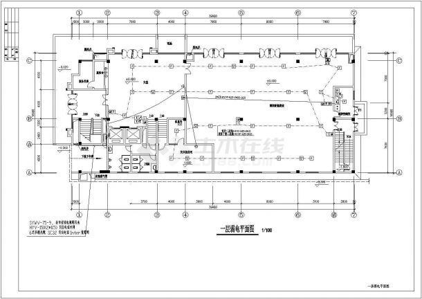 某酒店-弱电设计放哪及施工全套CAD图纸-图二