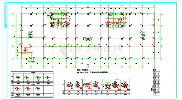 某框剪结构大厦商住楼结构设计施工CAD图-图一